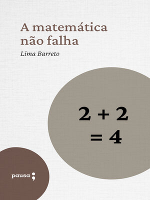 cover image of A matemática não falha
